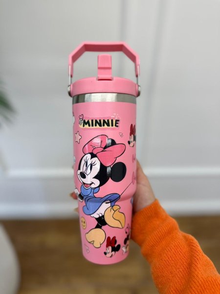 ثيرموس ميكي&ميني طويل مع يد